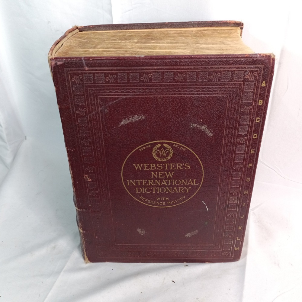 Websters New International Dictionary 1927 Reference History Edition Merriam Co